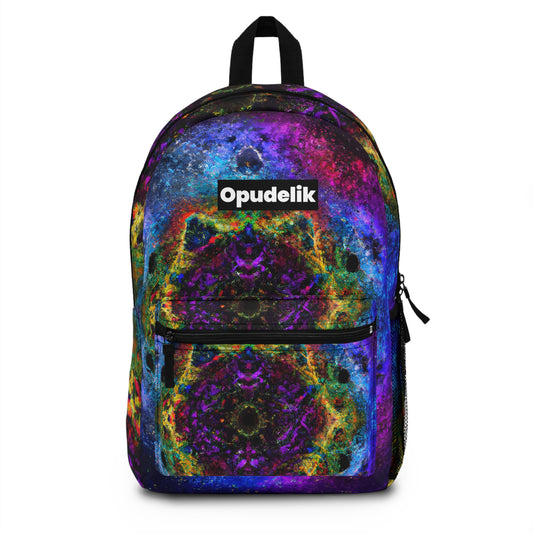 Psychedelic Backpack, Trippy Backpack, Polyester Bag, Hippie Bag, Boho Bag, Rave Bag, Festival Travel Bag